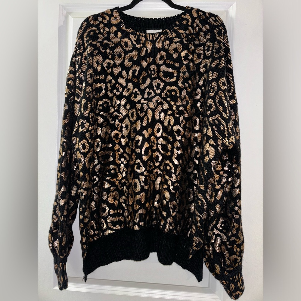 Woman’s oversized sweater